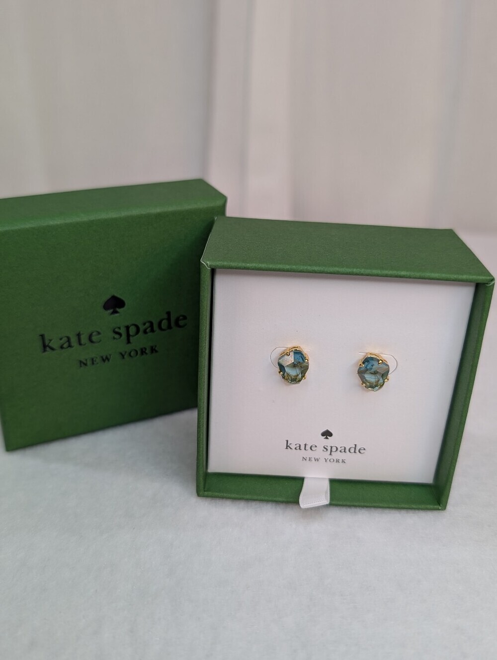 Kate Spade Blue Cubic Zirconia Irregular Cut Earrings - Picture 4 of 5